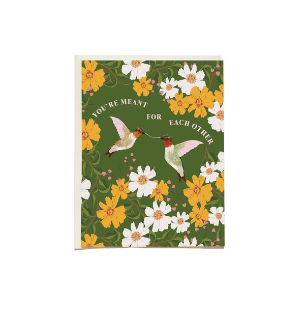 Hummingbird Wedding Card