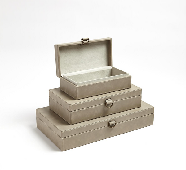 Grey Leather Box