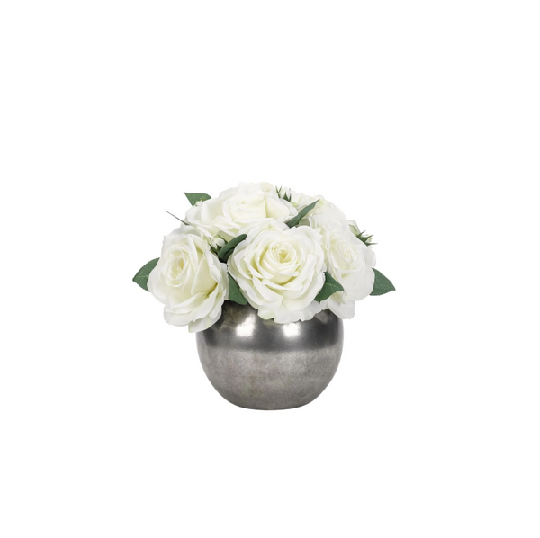 Rose in Ceramic Bowl