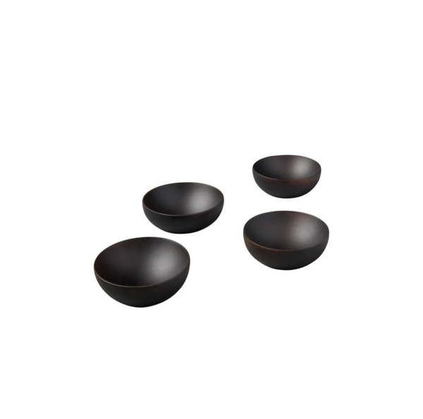 Ebony Bowls - Set of 4