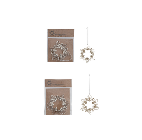Handmade Snowflake Ornament