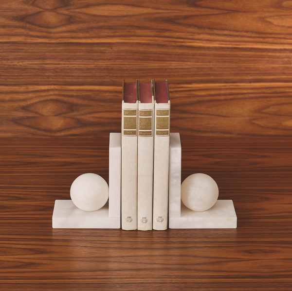 Alabaster Book Ends