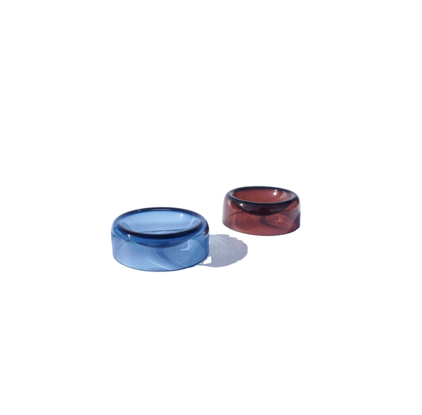 Handblown Glass Salt + Pepper Dish
