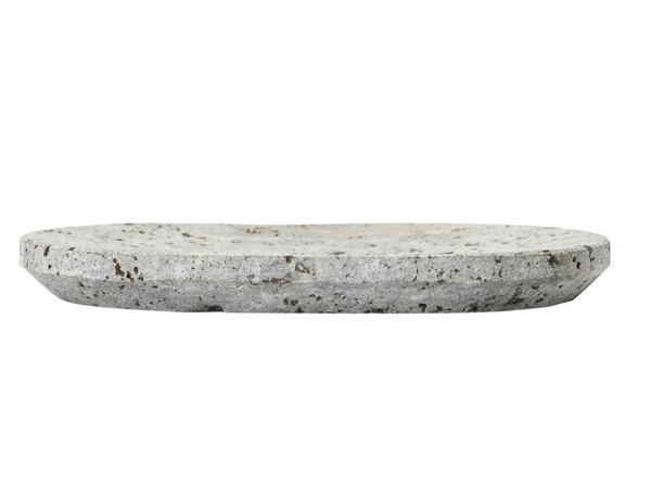 Oval Travertine Soap Dish
