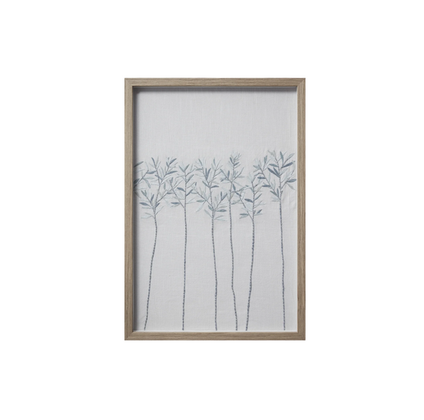 Violet Ivory / Blue Wall Art