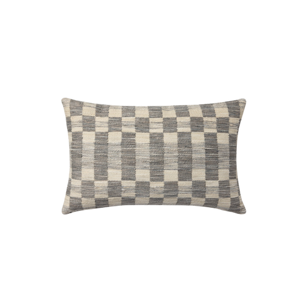 Adams Charcoal / Ivory Pillow Cover Only