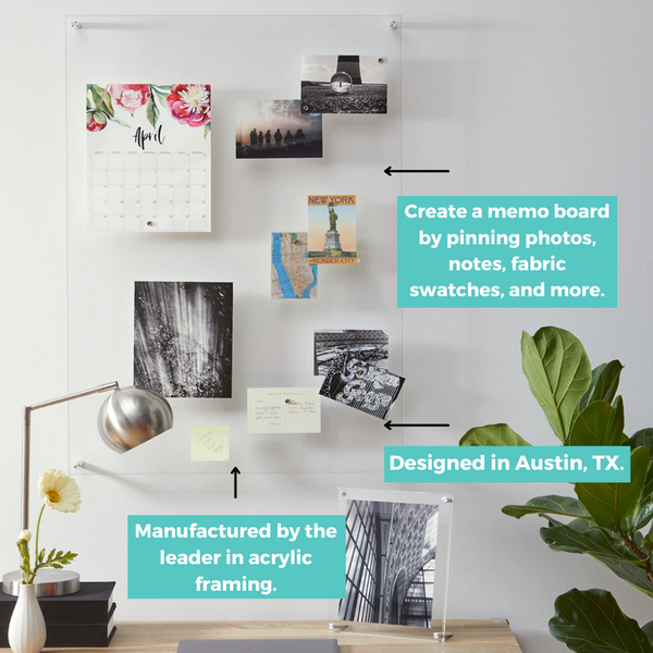 Easy Change Lucite Float Frame + Magnets