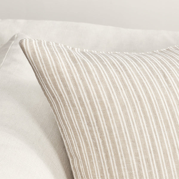 Natural Stripe Pillow - 22x22