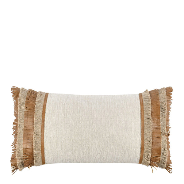 Leather Fringe Pillow