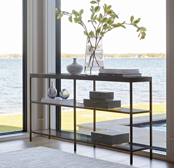Vienna Low Bookcase Extra Large | Antique Brass
