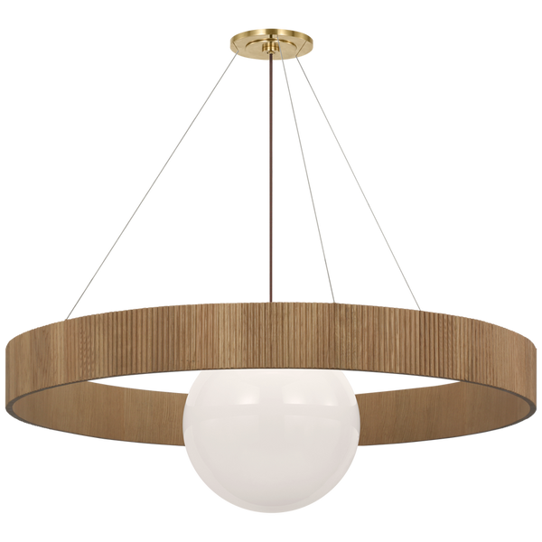 Arena 53" Ring and Globe Chandelier