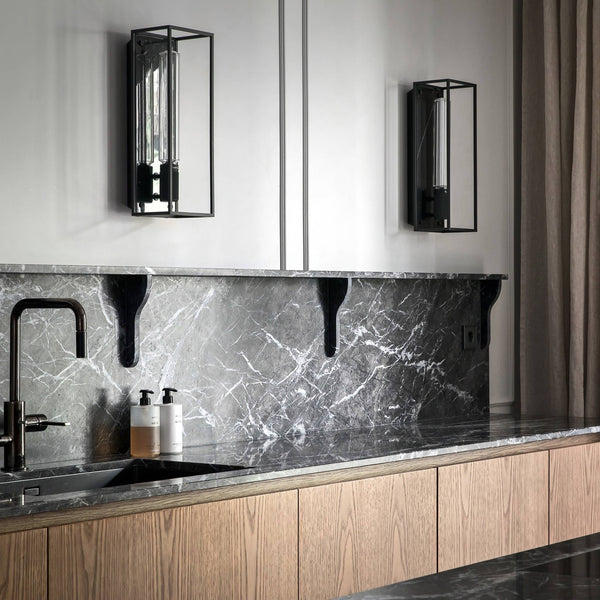 CAGED WALL / LARGE / CROSS / BLACK MARBLE