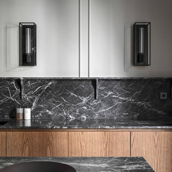 CAGED WALL / LARGE / CROSS / BLACK MARBLE