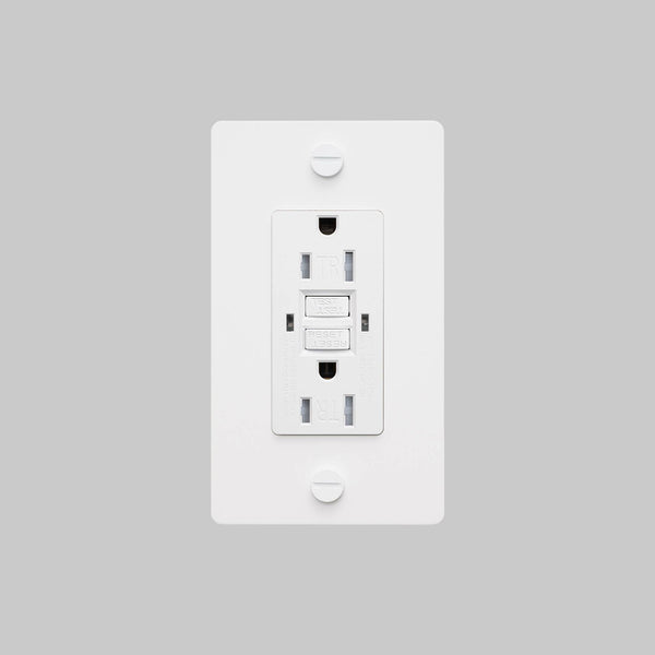 1G DUPLEX OUTLET / GFCI / CROSS / WITHOUT LOGO