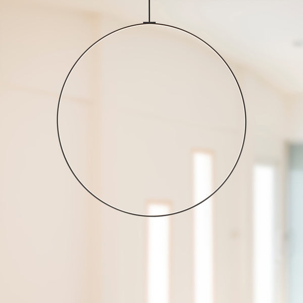 Black Circle LED Pendant