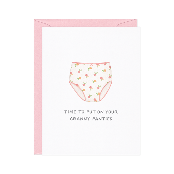 Granny Panties — Funny New Grandma Congrats Card