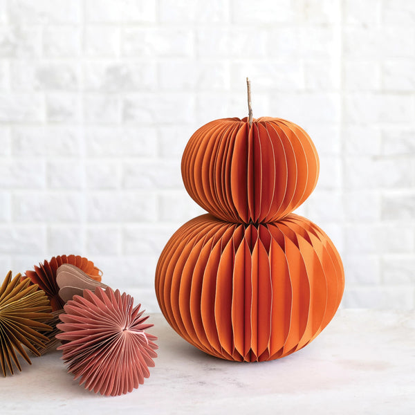 Recycled Paper Pumpkin