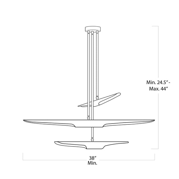 Concorde Chandelier - This aerodynamic chandelier, inspired by a superso