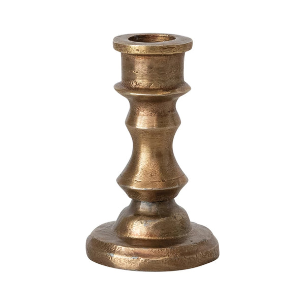 Antique Brass Taper Holder
