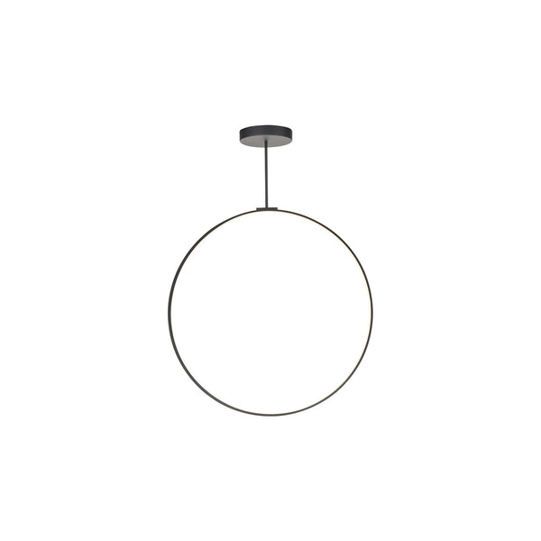 Black Circle LED Pendant