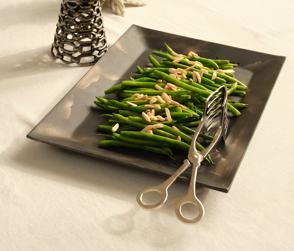 Polished Nickle Serving Tongs