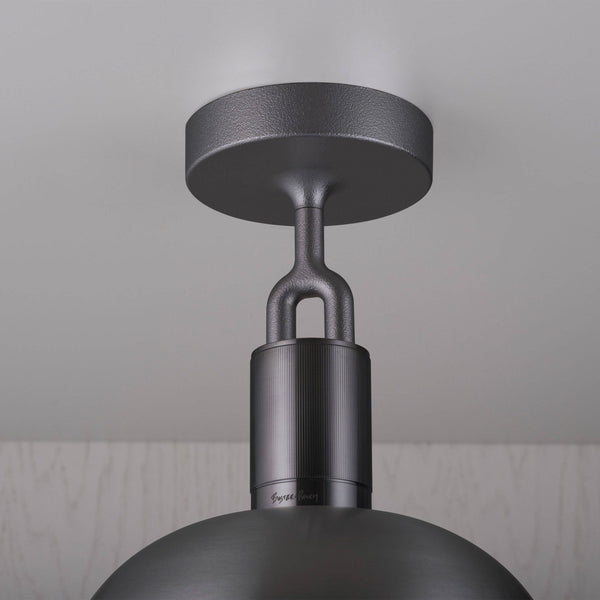 FORKED CEILING / LINEAR / SHADE / GLOBE / SMOKED / LARGE