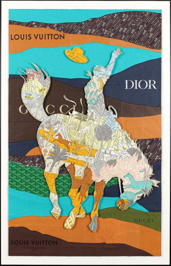 Painter Horse and Rider - Our Painted pieces feature a variety of background