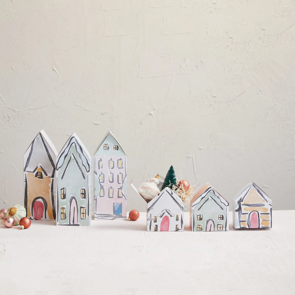 Paper House Shaped Gift Boxes - Set of 3
