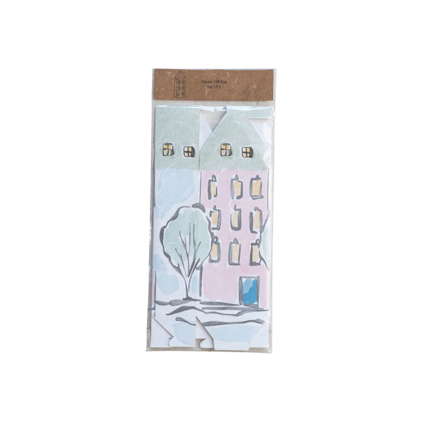 Paper House Shaped Gift Boxes - Set of 3