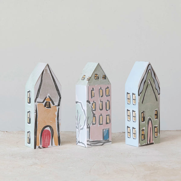 Paper House Shaped Gift Boxes - Set of 3