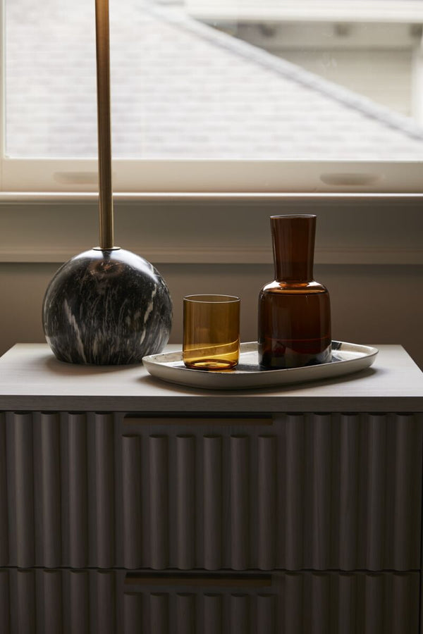 Amber Glass Carafe