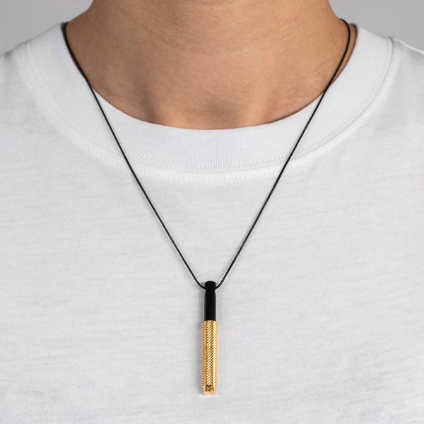 NECKLACE / VERTICAL / CROSS / XTREME / GOLD