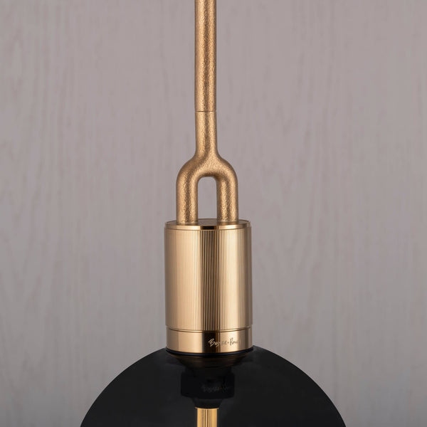 FORKED PENDANT / LINEAR / GLOBE / SMOKED / MEDIUM