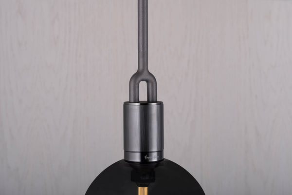 FORKED PENDANT / LINEAR / GLOBE / SMOKED / MEDIUM