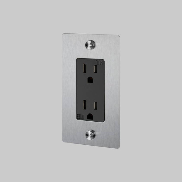 1G DUPLEX OUTLET / WITH LOGO