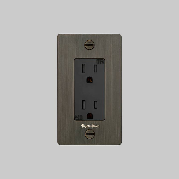 1G DUPLEX OUTLET / WITH LOGO