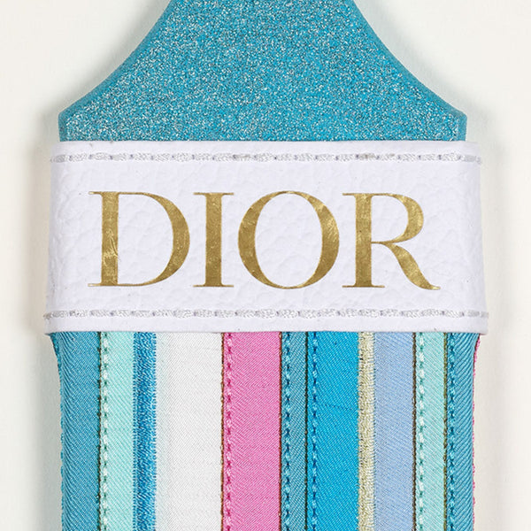 Petite Pop Drippy Brush Turquoise 5"x12" - The paintbrush pieces are truly unique. They start