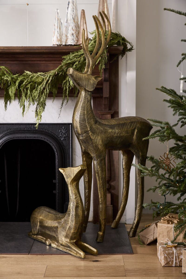 Standing Reindeer Statue