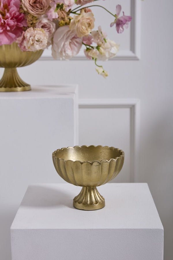Gold Scalloped Bowl