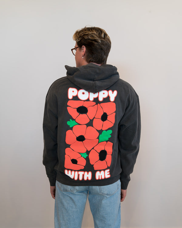Poppy With Me Back Print Hoodie