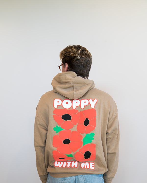Poppy With Me Back Print Hoodie