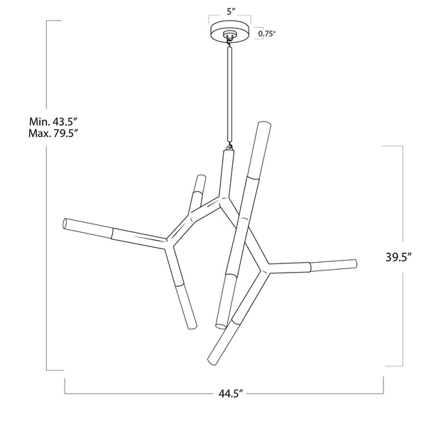 Traveler Chandelier - This chandelier is the epitome of modern dynamism