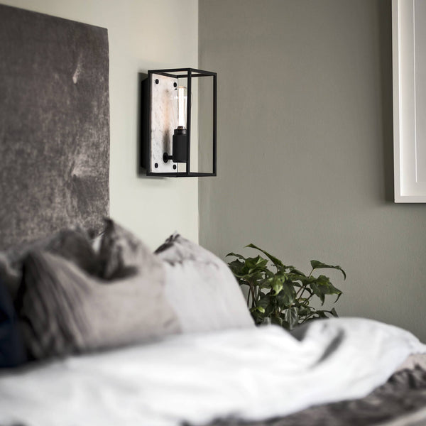 CAGED WALL / MEDIUM / CROSS / WHITE MARBLE