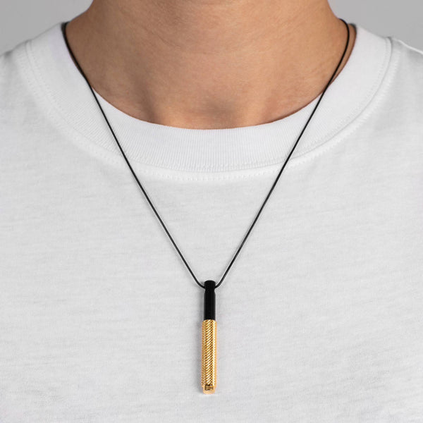 NECKLACE / VERTICAL / CROSS / XTREME / GOLD