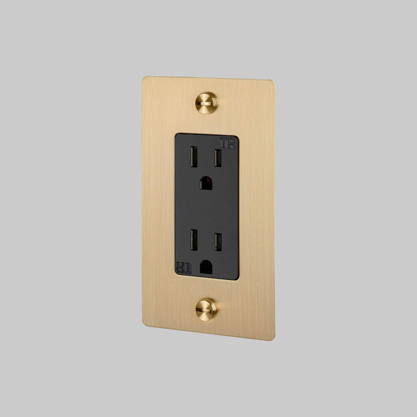 1G DUPLEX OUTLET / CROSS / WITHOUT LOGO