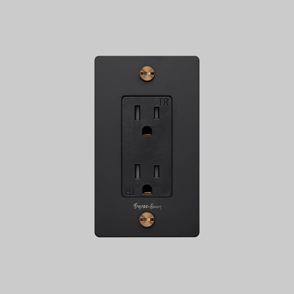 1G DUPLEX OUTLET / CROSS / WITH LOGO