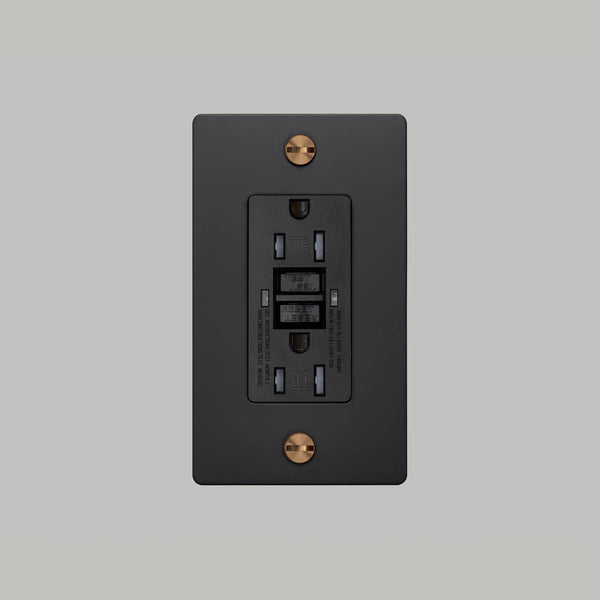 1G DUPLEX OUTLET / GFCI / CROSS / WITHOUT LOGO
