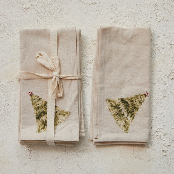 Natural Christmas Tree Napkins