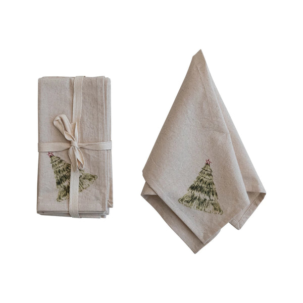 Natural Christmas Tree Napkins