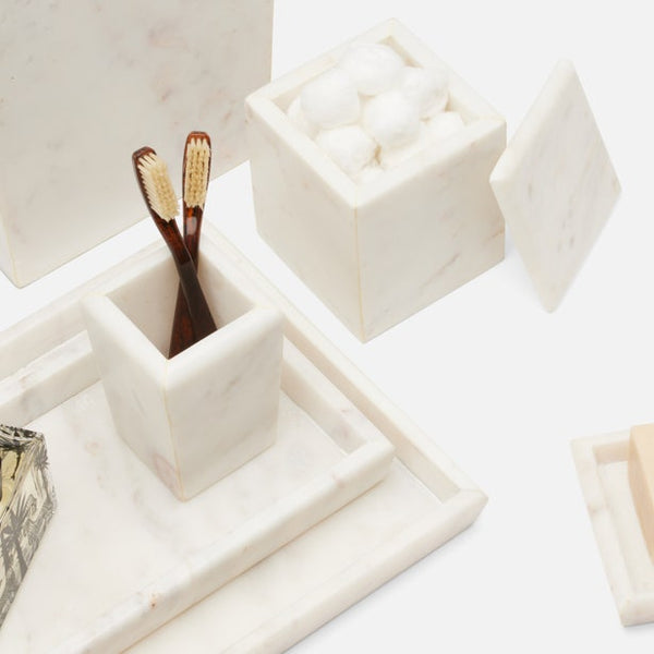 Marble Brush Holder